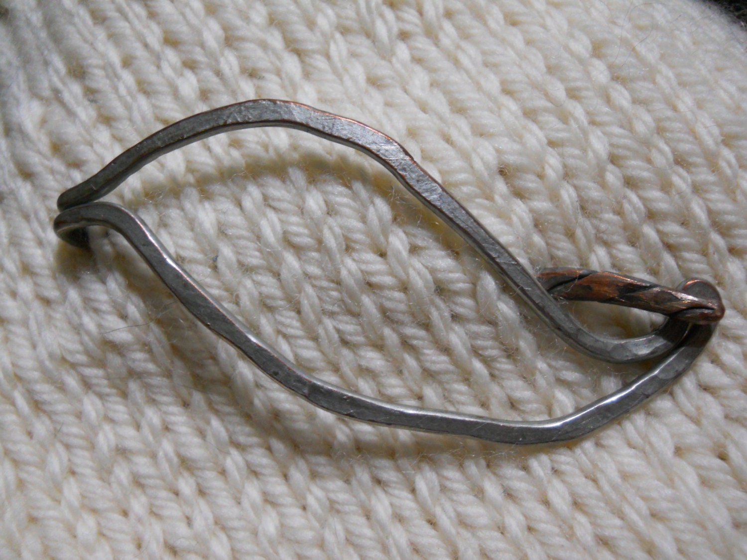 Silver Leaf Brooch Kilt Pin