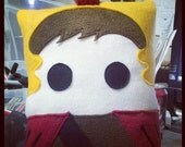 Doctor Who inspired plush pillow, Rory the Roman, Rory. the last Centurion