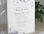Art Deco Wedding Invitations Sample