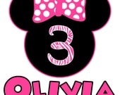 T-Shirt or Onesie Iron-on Transfer - Minnie Mouse Printable DIY Il_170x135