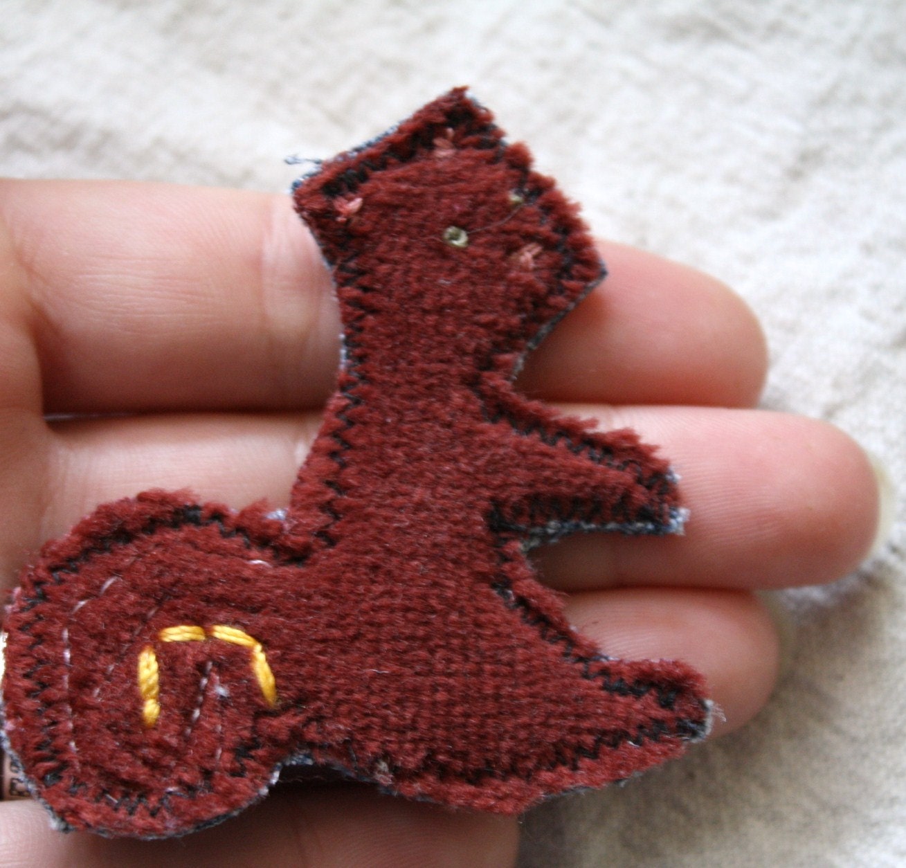 Squirrel Brooch, Pin Back Button, Pin: Eco friendly, Upcycled - remainewicked