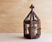 terrarium glass and metal with door