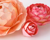 Paper Rose Centerpiece - Hand Painted and Illuminated Flowers