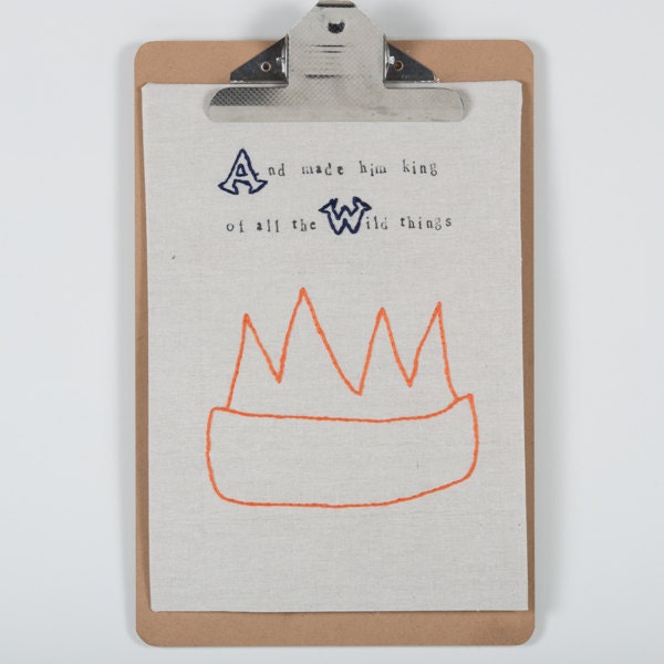 Where the Wild Things Are Embroidery