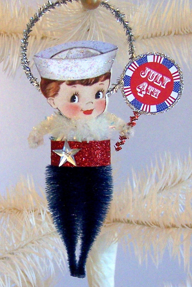 July Fourth Ornament Feather Tree Decoration 4
