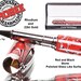 Best quality writing pen, rollerball with red, black, and white stone. Comes with a gift case
