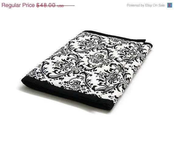 SALE Damask Jewelry Organizer Jewelry Roll - Madison
