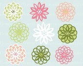 40% OFF SALE -Flower clip art images, royalty free images - watermelon- Instant Download Il_170x135