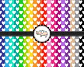 Digital Scrapbooking Paper - Heart Digital Papers 1 - Personal and Commercial - Instant Delivery