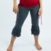 Ruched Capri Yoga Pant - Pema