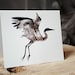 Blue Heron Card - Eco Friendly, Recycled : Silhouette In Bark, Wild Pulp Stationery - Animal, Bird Art, Nature Photography