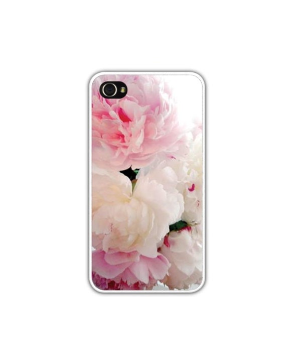 iPhone 4/4s Case, Pink Peonies, Featured On Etsy's Front Page,  Flower iPhone Cover, Wedding/Evening iPhone Case, READY TO SHIP - LovesParisStudio