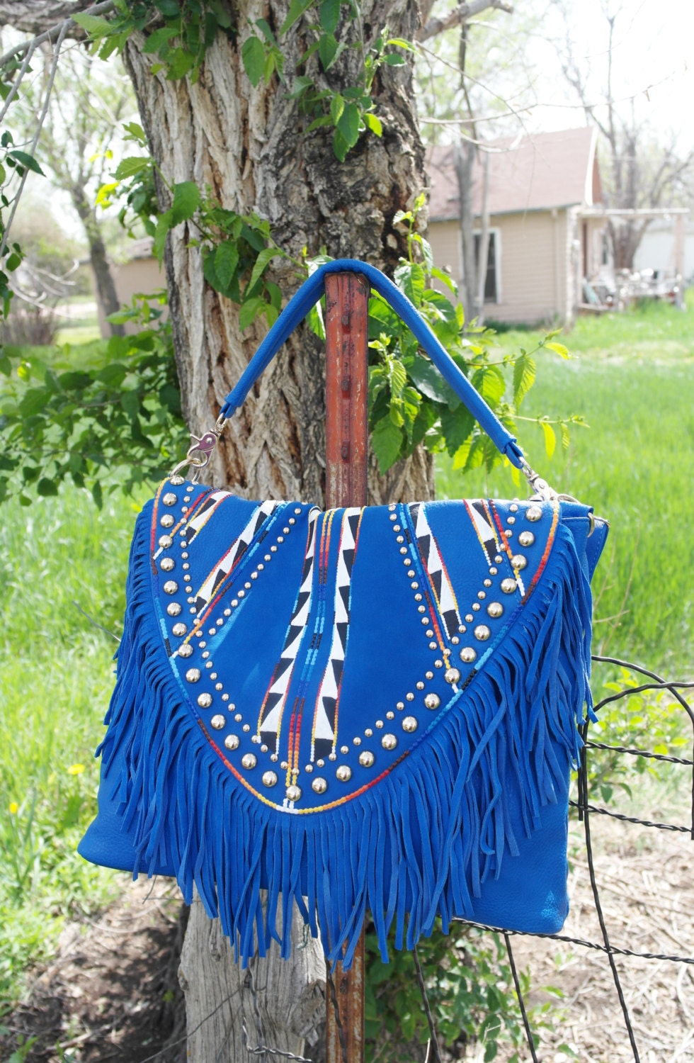 Rez Hoofz Hand Painted Purse two way to wear purse