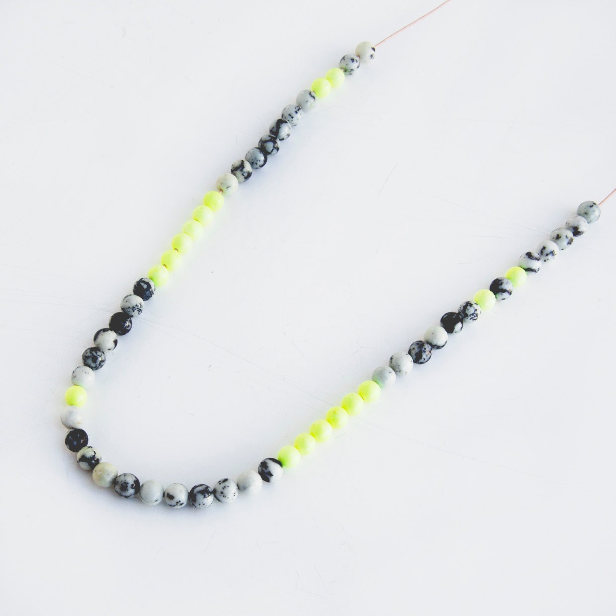 Spheres & Leather Necklace