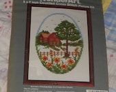WonderArt, Counted Cross Stitch Picture Kit, NIP, 5x7, SUMMER, Made and printed in USA, Needlecraft Corporation of America, Destash
