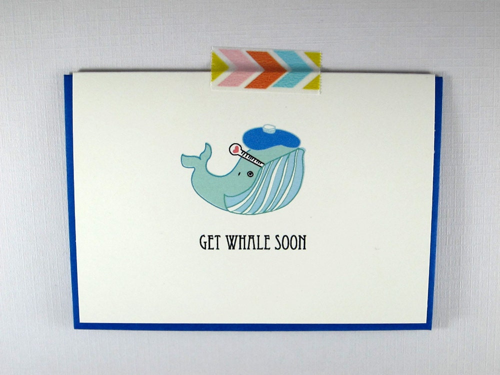 Get Whale Soon Greeting Card