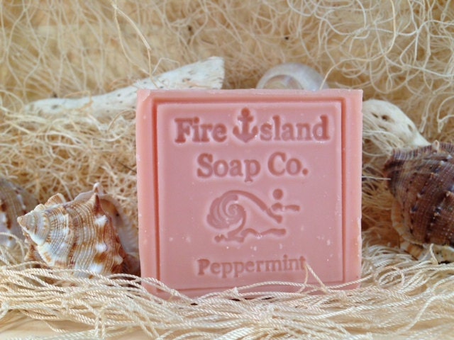 FREE SHIPPING w/a item - Peppermint Soap - Large Bar, All Natural Soap, Handmade Soap