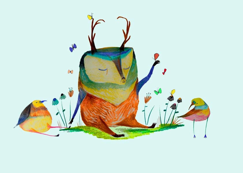Kids Wall Art. Deer and Friends. Wall art for Children.
