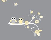 Decals Stickers Vinyl Wall Decal Tree Branch Owls