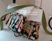 1 Towel for the Home and Kitchen, Watermelon Paisley Fabric,Gift Ideas, Decor and Houseware Products