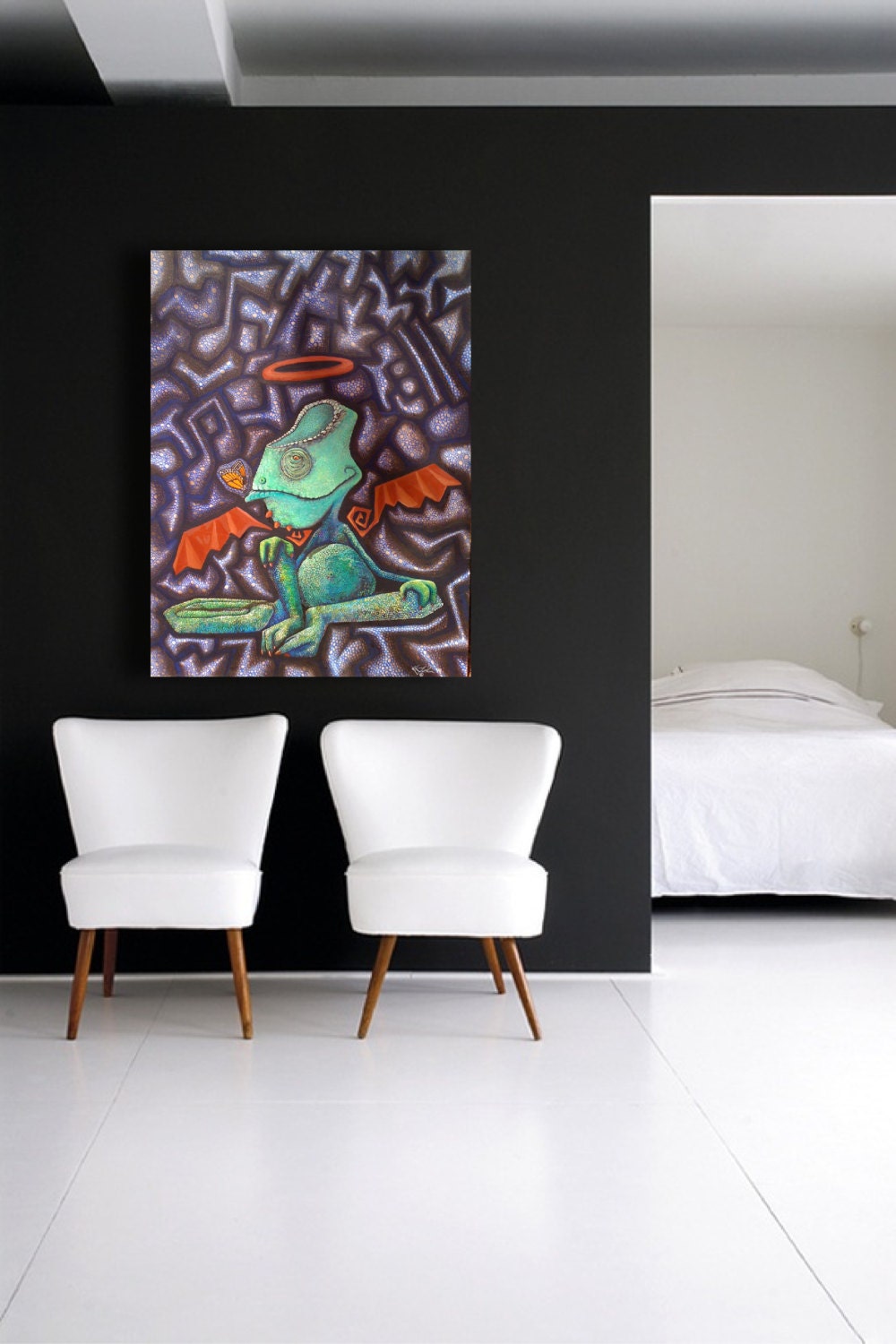 Chameleon Funk Soup, by Kara Shaw 20X30 Professional Fine Art Giclee Print
