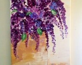 Lilacs in a Yellow Basket