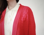 Cherry Red Cardigan