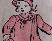 40s Baby Pattern Advance No. 2721  Size 1/2 Breast 19 Advance Infant and Chid's Coat Dress and Bonnet Pattern  Antique Vintage Pattern