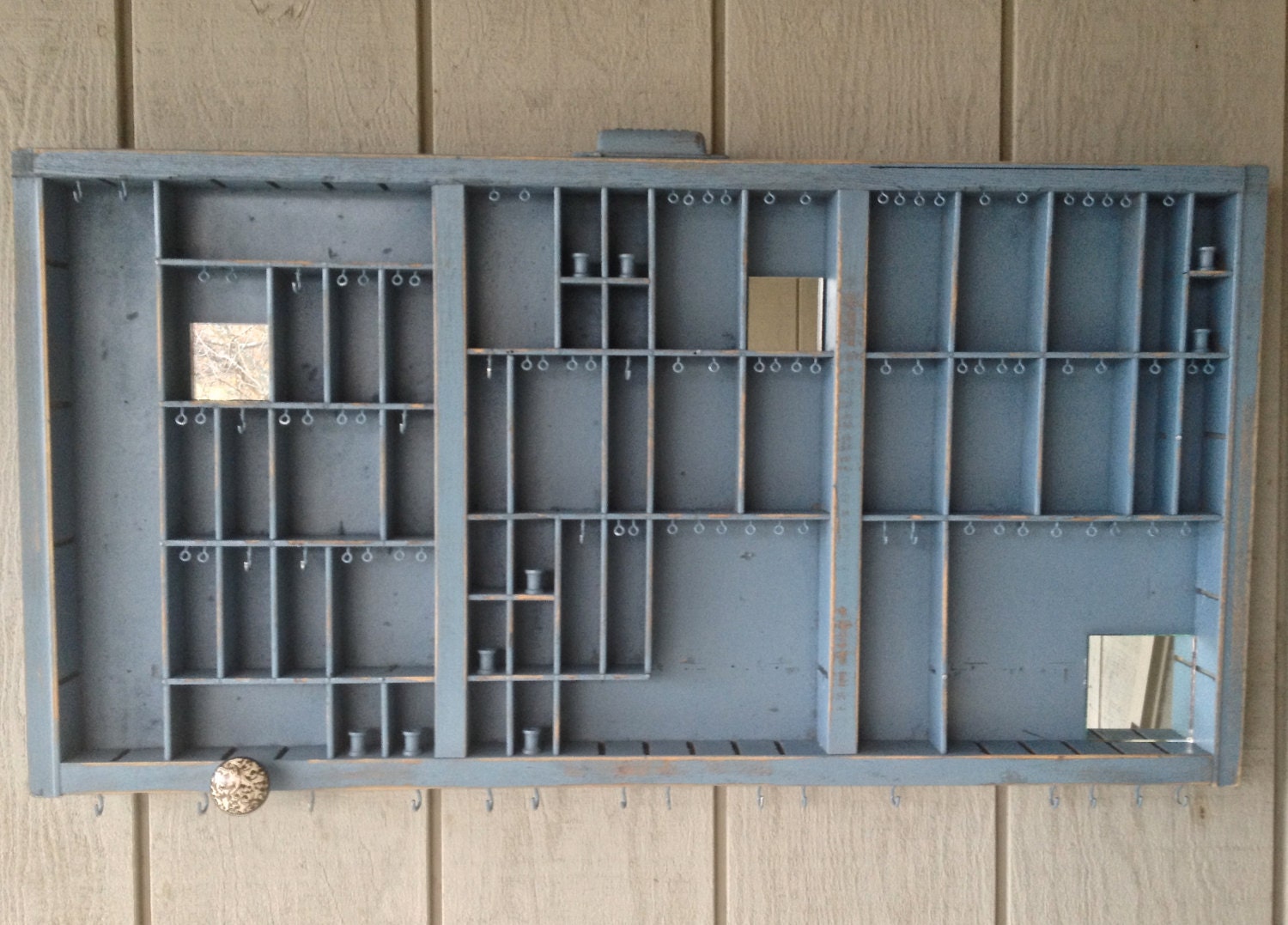 Slate Blue Vintage Jewelry Organizer