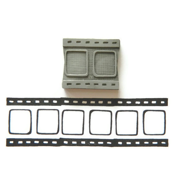 Photography Film Strip Stamp - Cling Rubber Stamp