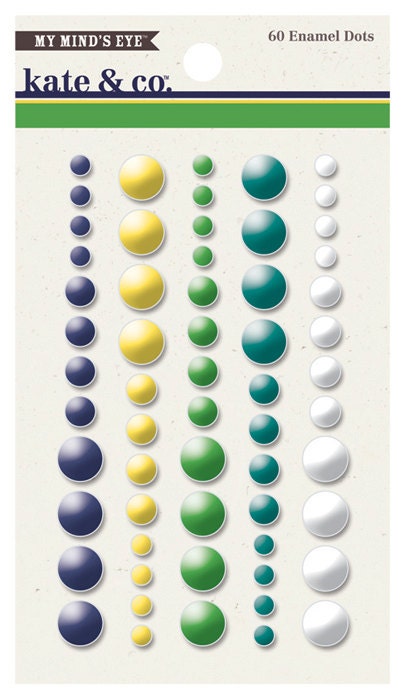 Oxford Lane Enamel Dot Stickers Kate and Co My Mind's Eye