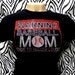 WARNING Baseball MOM Tends To Holler Loudly Bling Rhinestone T Shirt