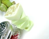 SOAP SAMPLER SET  -  Three Miniature Shea Butter Soaps with Bamboo Jade Sea Salt , You Pick the Scent, Vegetable Based, Handmade