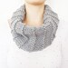 FREE SHIPING // Scarf // Elegant and warm gray charcoal  neck warmer cowl scarflette Unisex Men
