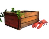 Vintage Cape Cod Cranberry Crate Antique Wooden Box Planter Large