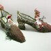 walk in the secret garden shoes fairy shoes embroidery spring blossom garden decorative heeled shoe