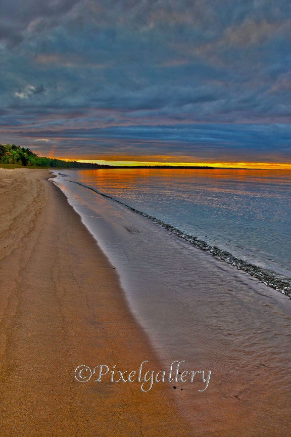 Sunset on Lake Superior - Northern Michigan - 8x12 Fine Art Giclee Print