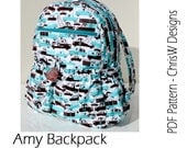 INSTANT DOWNLOAD - Backpack/Rucksack PDF sewing pattern -Amy by ChrisW Designs