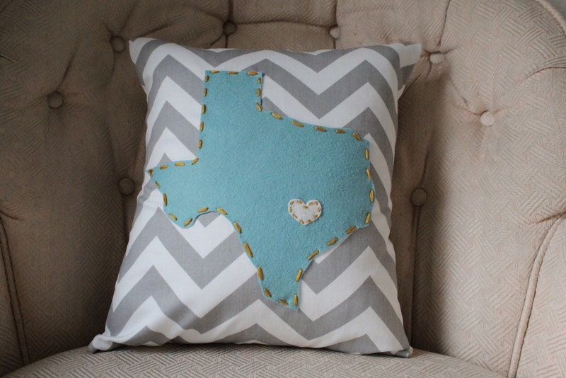 State Pillow - Texas, Custom, 18x18