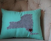 State Pillow - New York, Custom, 16x12