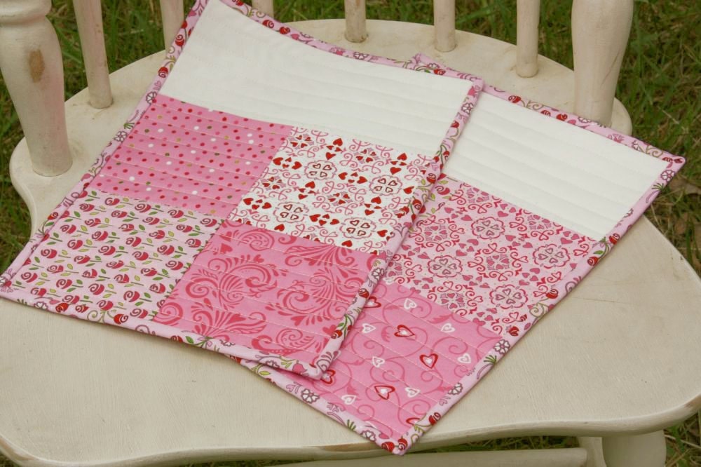 Mug Rugs - Set of Two - Always and Forever