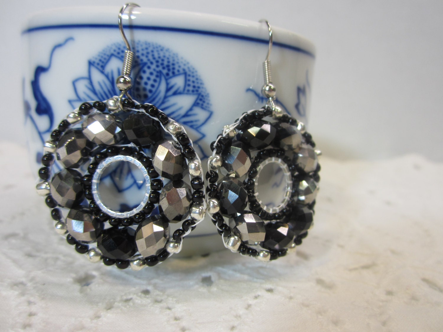 Beaded Earrings, Mother of the Bride Earrings, Drop, Dangle, Handmade, Weddings, Bridal Accessories