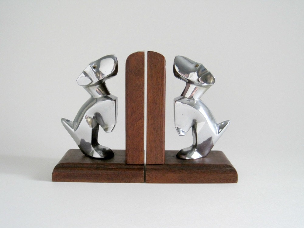 Art Deco Terrier Dog Bookends - Scottie Dog, Scotty