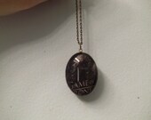 Eddard Stark Iron Throne Song Of Ice And Fire Game Of Thrones HBO ASOIAF Inspired Brass Pendant Necklace
