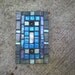 Mosaic Light Switch Cover - Deep Teal, Sapphire, and Aqua Glass Light Switch Plate