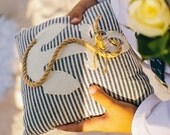 Nautical wedding ring  pillow, anchor, beach wedding