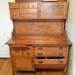 Vintage Bakery Baker's Table Hoosier Kitchen Storage Cabinet Cupboard 1920's