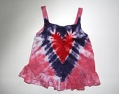 Infant Baby Girl Ruffle Tie Dye Tank Top