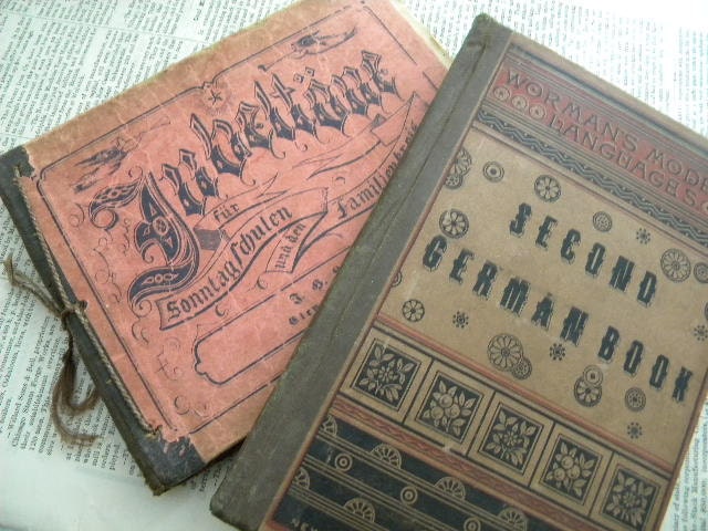 antique german book collection. 1800s.