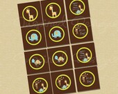 Modern Jungle Animals Cupcake Toppers/Favor Tags Il_170x135